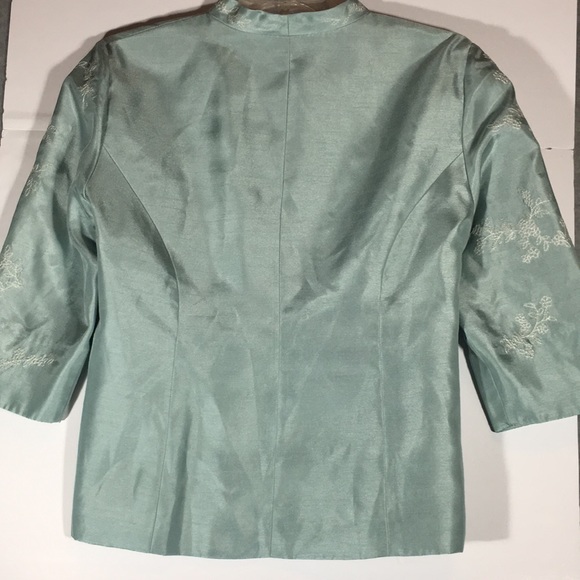 JESSICA HOWARD Embroidered Mandarin Style Silk-Look Evening Special Occasion - Picture 2 of 15